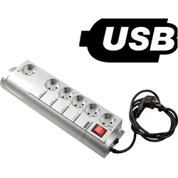 Programmierbare Steckdosenleiste mit USB-Schnittstelle