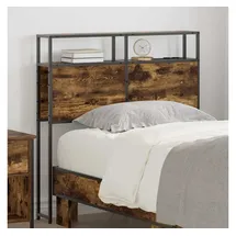 vidaXL Stauraum-Kopfteil mit Regal Räuchereiche 100 cm Holzwerkstoff