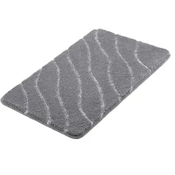 Badteppich TRAM - grau - LBH 100x60x2 cm