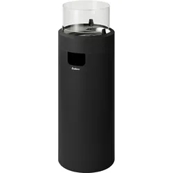 Enders NOVA LED L  Style black chrome, Terassenfeuer, dekoratives Flammenspiel, Ambientebeleuchtung durch LED, mit Glaszylinder