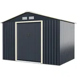 Costway Gerätehaus 2,77 x 1,91 m Grau