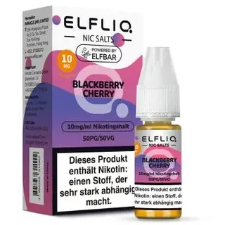 Elfbar ELFLIQ Blackberry Cherry NicSalt Liquid 10ml / 10mg