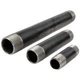 Gebo Rohrdoppelnippel - Langnippel Stahl schwarz, Typ 23, 2 Zoll x 140 mm