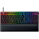 Razer Huntsman V2 (Red Switch) - Praktisch latenzfreie Optische Gaming-Tastatur (Lineare Optische Switches Gen-2, Doubleshot PBT-Tastenkappen, Handballenauflage) QWERTY US-Layout | Schwarz