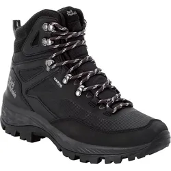 Jack Wolfskin Trekking-Wanderschuhe Rebellion Guide Texapore Mid (100% PFC-frei,wasserdicht) schwarz Herren
