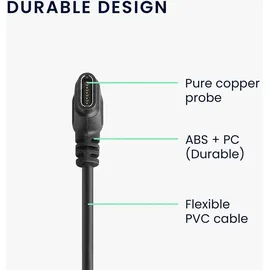 kwmobile USB C Ladekabel kompatibel mit Huami Amazfit Falcon - Kabel Charger - Smart Watch Typ C Ersatzkabel - Fitnesstracker Aufladekabel
