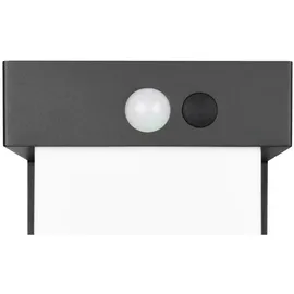 Trio Wegeleuchte Metall 15,5x100x14 cm mit Schalter Dämmerungssensor schwarz