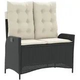 vidaXL Gartenbank 104 x 58 x 93 cm Schwarz