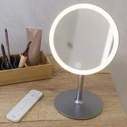 Dansani Handy-Makeup Kosmetikspiegel mit LED-Beleuchtung, Standmodell, Kosmetikspiegel,