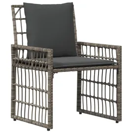 vidaXL Gartenmöbel Set 5-tlg. Grau/Dunkelgrau