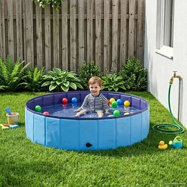 vidaXL Kinder Schwimmbecken Rot Ø300 x 38 cm