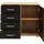 Priess Kombikommode PRIESS "Barcelona mit 4 Schubkästen und Tür in 6 Farben", schwarz (astkernbuchefarben, schwarz), B:82cm H:71cm T:38cm, Holzwerkstoff, Sideboards, Kombikommode
