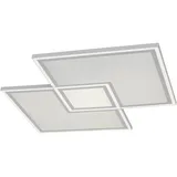 just light. LED-Deckenleuchte Edging Weiß 67 x 67,7 cm dimmbar