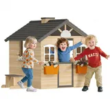 Outsunny Spielhaus für Kinder Natur