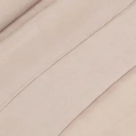 Homescapes Bettlaken Leinen-Baumwolle 230 x 255 cm beige