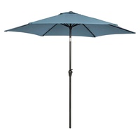 BIZZOTTO Sonnenschirm KALIFE, Blau - mit Kurbel - Aluminiumgestell