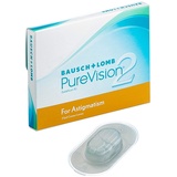Bausch + Lomb Purevision 2 HD for Astigmatism Monatslinsen, Torisch 3 Stück unisex | BC:8.9 SPH:-2.50 CYL:-0.75 AX:100