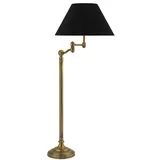 Casa Padrino Luxus Stehleuchte mit Schwenkarm 148,0 cm Schwarz