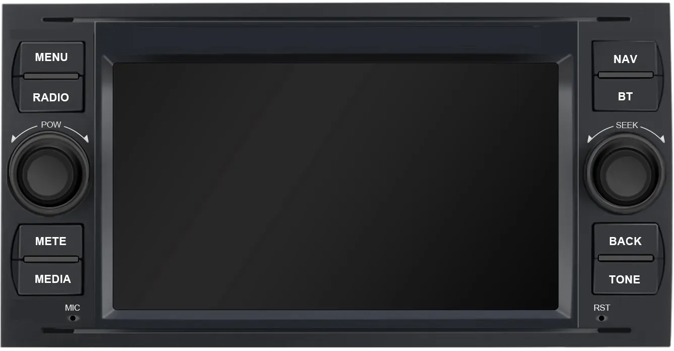 Junsun CD Radio für Ford Bluetooth Navigation GPS RDS - Typ-B - Schwarz