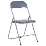 CLP 2er Set Klappstuhl Felix grau/silber