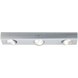 Paulmann LED Jiggle 3er-Spot dimmbar batteriebetrieben, mit Schalter 300x60mm 3x22lm 3000K, Chrom matt