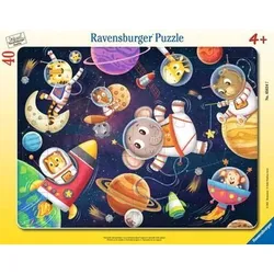 RAVENSBURGER 05634 Kinderpuzzle Tierische Astronauten