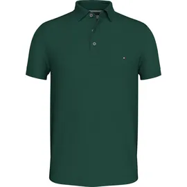 Tommy Hilfiger Poloshirt TOMMY HILFIGER "1985 SLIM POLO", Herren, Gr. XXL, grün (ornamental grün), Piquu00e9, Obermaterial: 96% Baumwolle, 4% Elasthan, Basic, slim fit, Kurzarm eingesetzt Bündchen, Shirts, aus leicht strukturiertem Piqué-Material