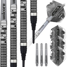 Unicorn Information System Unicorn Phase 5 Noir Dartpfeil, schwarz/Silber, 20 g