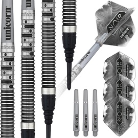 Unicorn Information System Unicorn Phase 5 Noir Dartpfeil, schwarz/Silber, 20 g