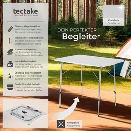 Tectake Klapptisch grau (402173)