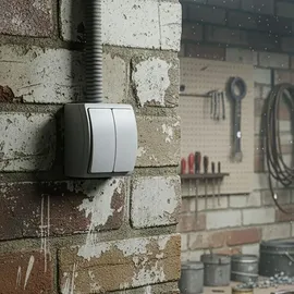 Doktorvolt Doppelsteckdose IP44 Weiß 2 St.