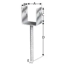 ede - hadra Pfostenträger tzn 141 CE