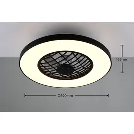Trio LINKÖPING 59 cm Deckenventilator Schwarz
