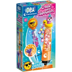 Kreativset CLEMENTONI "Idea, Deine Textmarker-Kreationen - Verrückter Sommer", bunt, Kreativsets, Kinder