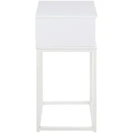 AC Design Nachttisch, MDF, weiß, L: 30 x W: 40 x 61.5 cm