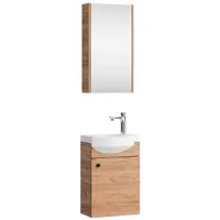 Planetmöbel Badmöbel Set mit Waschtisch inkl. Waschbecken und Spiegelschrank