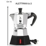 Bialetti Moka Elettrika 2 Tassen Silber/Schwarz