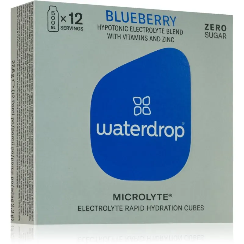 Waterdrop Microlyte Sportgetränk mit Elektrolyten Geschmack Blueberry 12 St.