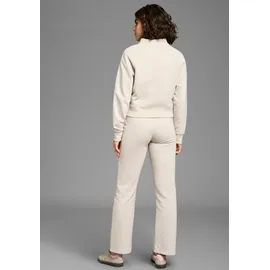 Ocean Sportswear Freizeitanzug OCEAN SPORTSWEAR, Damen, Gr. 46, beige, angeraute Sweatware, Obermaterial: 60% Baumwolle, 40% Polyester. Bündchen: 95% Baumwolle, 5% Elasthan.