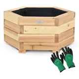 deluke Pflanzkasten 46 x 22 x 46 cm Braun