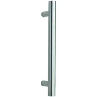 Alpertec Stoßgriff Korfu Edelstahl Silberfarben 40 x 3 cm