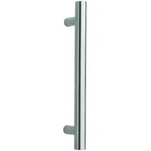 Alpertec Stoßgriff Korfu Edelstahl Silberfarben 40 x 3 cm