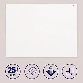 Franken Glas-Magnettafel 120,0 x 90,0 cm weiß