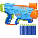 NERF Elite Junior Explorer Easy-Play Schaumstoff-Blaster, 8 Nerf Elite Darts, Kinder Outdoor-Spiele, ab 6 Jahren