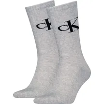 stichd b.v. Calvin Klein Herren Socken Monogram 2er Pack - grau - 39|40|41|42