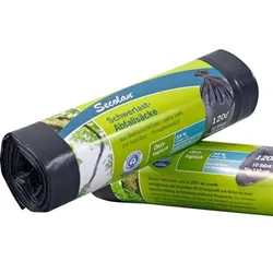 1x10 Secolan Schwerlast Abfall- säcke 120 l grau/schwarz