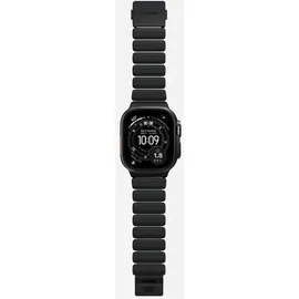 Nomad Stratos Band Titanium Black 49mm Icy Blue Glow