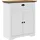 vidaXL Waschbeckenunterschrank BODO Weiß und Braun 70x35x80 cm