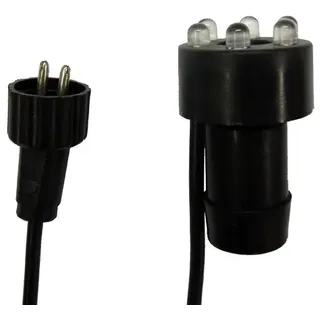 Heissner LED-Lampe für Steinbrunnen, Xenon Weiß, blau/weiß, Durchmesser 30 mm, Kabellänge 150cm, 3/4 " Schlauchanschluss (ET20-16909)