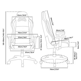 Arozzi Torretta Gaming-Stuhl Soft Fabric Dunkelgrau